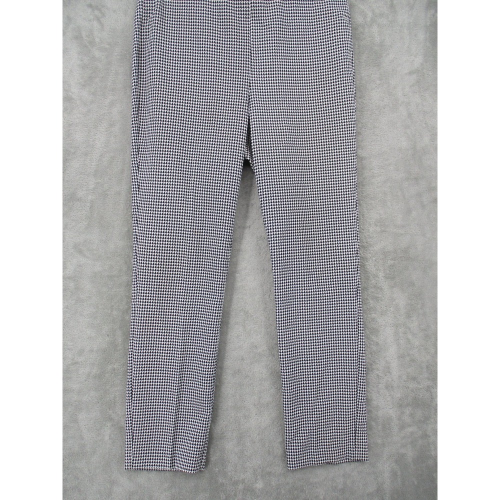 Adrianna Papell Pants Womens 8 Houndstooth Office Career Preppy Academia Knit - Picture 4 of 10